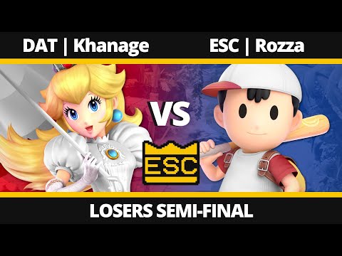ESC 81 - Losers Semi-Final - DAT | Khanage (Peach) Vs. ESC | Rozza (Ness) - SSBU Tournament