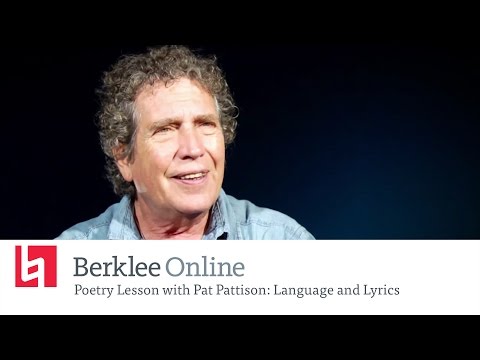 Poetry Lesson: Language and Lyrics with Pat Pattison