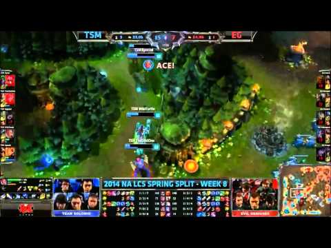 TSM vs EG - Wildturtle/Xpecial Highlights - 2014 NA LCS Spring Week 8