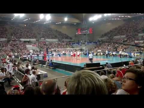 Liga Światowa 28.06.2013 Polska - Argentyna akcja Polski.