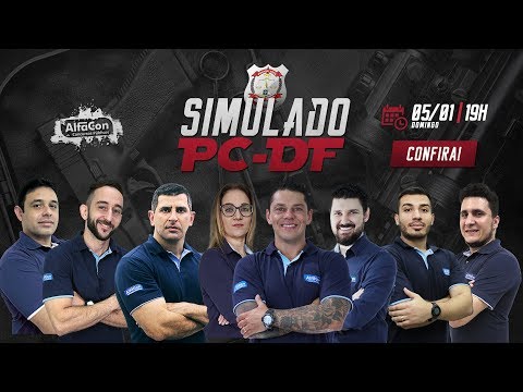 Correção de Simulado - PC DF - AO VIVO - AlfaCon