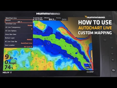 How to use AutoChart Live custom mapping on a Humminbird HELIX
