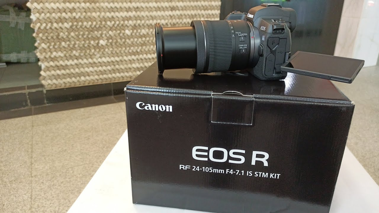 Canon EOS R Mirrorless Digital Camera with EF 24-105mm f/4-7.1 Lens Unboxing and overview