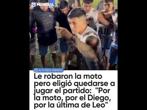 🏍️⚽ ¡POR DIEGO Y LEO! Le robaron la moto, se quedó a jugar y conmovió a todos | #QUEPASASALTA