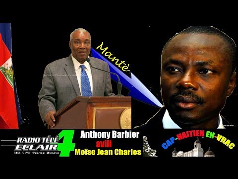 Anthony Barbier avili Moïse Jean Charles ki tap bay manti sou li nan emisyon MATIN DEBAT