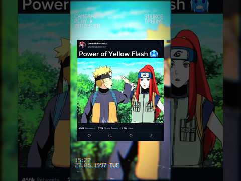 Power of Yellow Flash #naruto #anime #boruto
