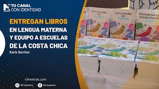 Entregan libros en lengua materna y equipo a escuelas de la Costa Chica