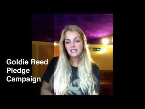 Goldie Reed announces Pledge campaign