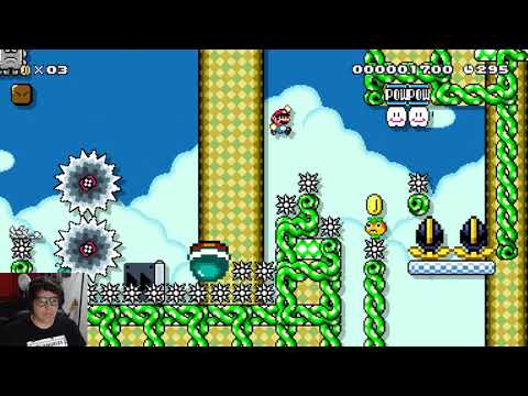 Garden in the sky - Super Mario Maker 2 SMW level
