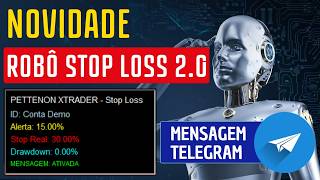 ROBÔ STOP LOSS 2.0 FUNCIONA COM ALERTA NO TELEGRAM AUTOMÁTICO
