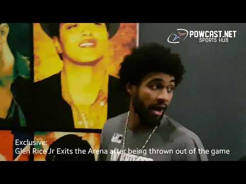Glen Rice Jr Ejected from the game