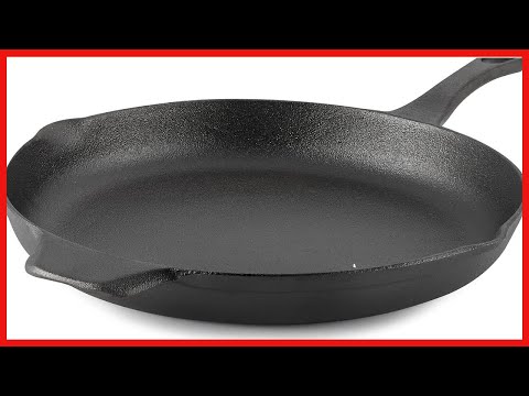 Great product - Calphalon Cast Iron Skillet, Pre-Seasoned Cookware with Large Handles and Pour Spou