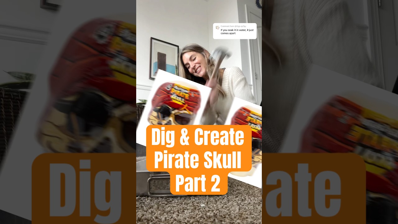 Dig & Create Pirate Skull - Part 2!☠️