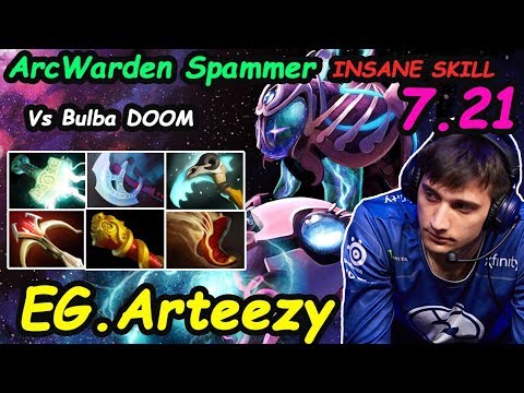 EG Arteezy - [Arc Warden]  Artour INSANE SKILL  ArcWarden Spammer 7.21 Vs Bulba | Dota 2 Rank