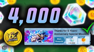HOW TO GET 800+ 6th ANNIVERSARY MEDALS FAST FOR 4,000 CHRONO CRYSTALS! (Dragon Ball Legends)