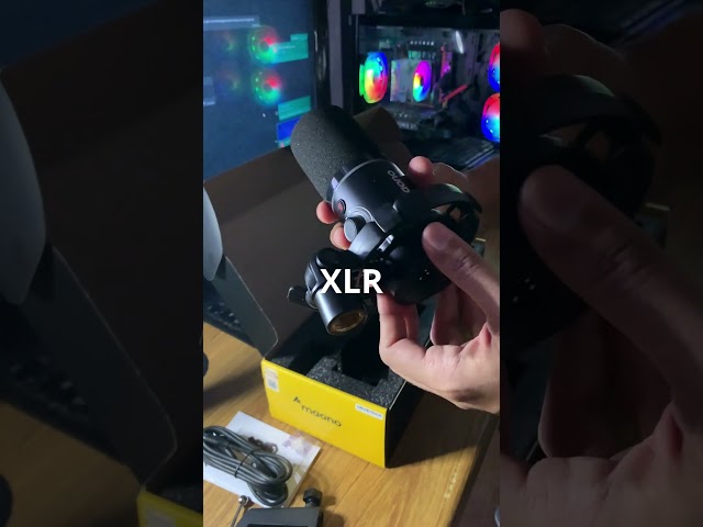 Vídeo relacionado con Ewxdghy Micrófono de Condensador de Estudio con Soporte antichoque, Kit de micrófono de grabación XLR Profesional, micrófono de diafragma de 26 mm para podcasting Canto Streaming, Incluye (Negra)