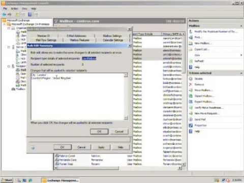 Exchange 2010 Management Console Demo