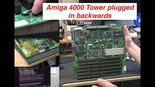 Bills Amiga 4000 tower Plugged in backwards P1