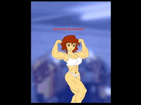 Super muscle growth girl