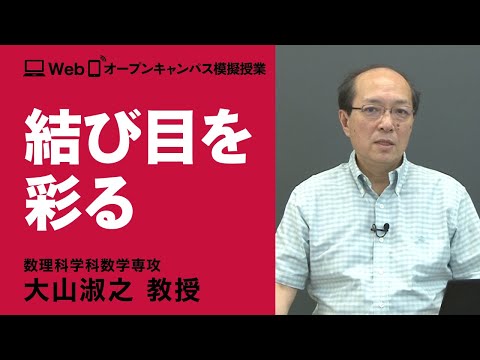 数学専攻模擬授業　大山淑之教授
