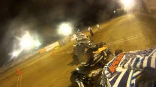 preview picture of video 'Bartholomew County Fair Columbus Indiana Flat track Open quad Main'