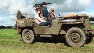 preview picture of video 'Military Vehicle Parade at Wings and Wheels, Dunsfold Aerodrome, Surrey 1080p HD (8 min)'