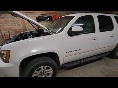 2007 - 2014 Suburban (Tahoe) hidden winch installation. Badlands Apex 12000, Rough Country plate.