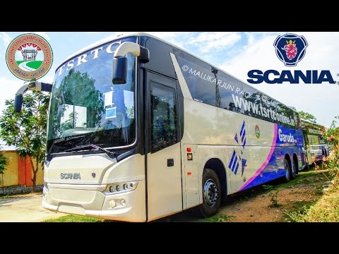 New TSRTC Scania Bus Metrolink HD 13.7m Garuda Plus | Telangana | #RCBuses | India Video