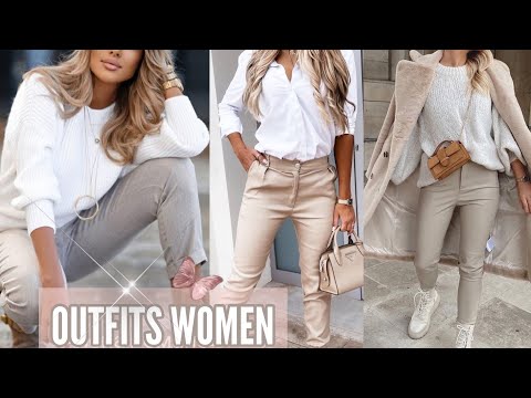 MODA 2022 CÓMO VESTIR CASUAL Y ELEGANTE EN OTOÑO INVIERNO //  IDEAS ROPA DE MODA Fashion Outfits