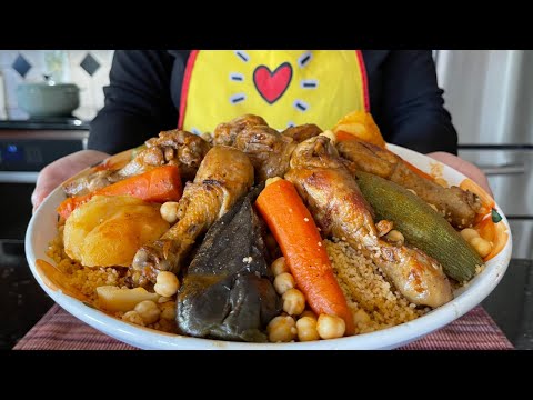Couscous with Chicken and Vegetables - كسكس بالدجاج و الخضار