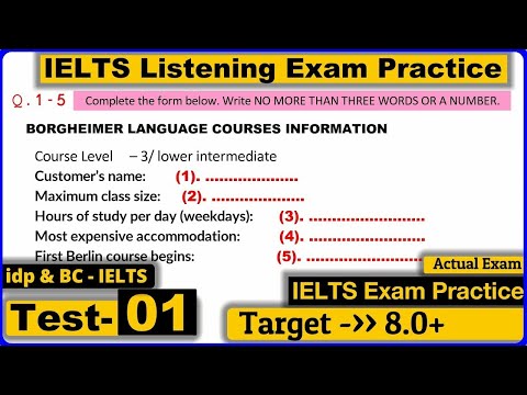 18 JANUARY HARD LISTENING TEST 2023 | IDP ACADEMIC LISTENING TEST 2023 | REAL LISTENING TEST 2023