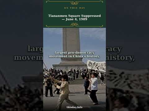Tiananmen Square Suppressed — June 4, 1989