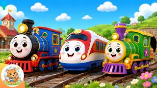 Download lagu Funny Train Choo Choo Choo 🚂😆 - Cute 3D Cartoon Toddler Songs | The Wheels on the Bus Go Round an... mp3