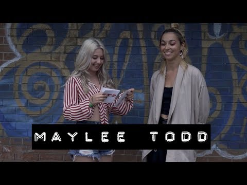 Maddy talks with Maylee Todd at Camp Wavelength