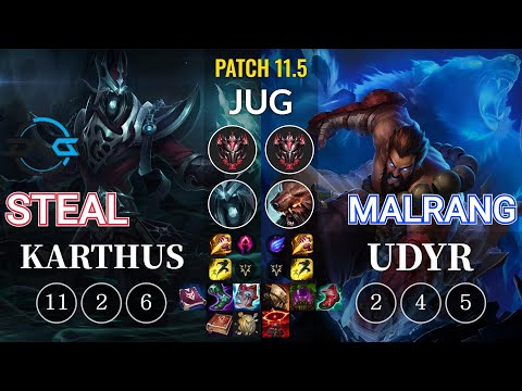 DFM Steal Karthus vs Malrang Udyr Jungle - KR Patch 11.5