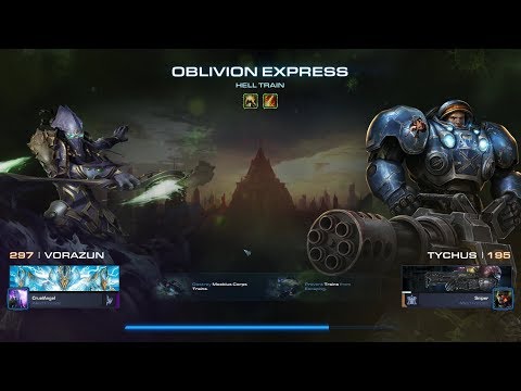 StarCraft 2 LotV Co-op Brutal Mutation - Hell Train (Vorazun + Tychus)