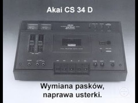 Akai CS34D, naprawa magnetofonu. (#119)