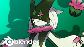 マスカーニャをモデリングするよ - Pokemon Modeling Blender