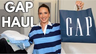 HUGE *GAP* TRY-ON HAUL💙 | cozy fall outfits, viral non-toxic clothing + fall wardrobe essentials!