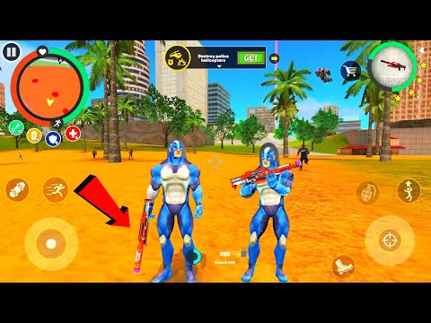 Rope Hero: Vice Town (BBQ Gun - Heavy Weapon) | Update New Version | Games Kon  | Android Gameplay