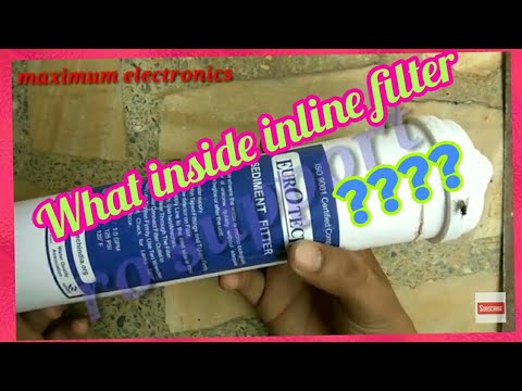 What inside ro filter (inline carbon sediment filter) Video