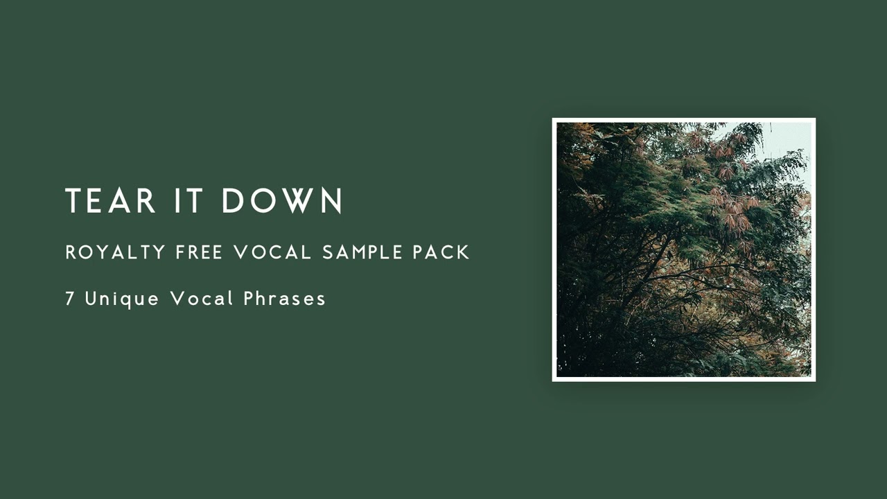 Tear It Down [Dark Pop] Royalty Free Vocal Sample Pack