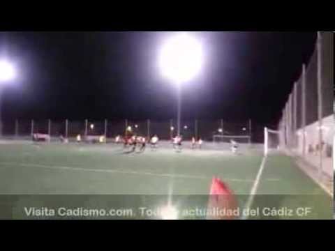 GOL DE DURÁN. Balón de Cádiz Juvenil-Chiclana Industrial