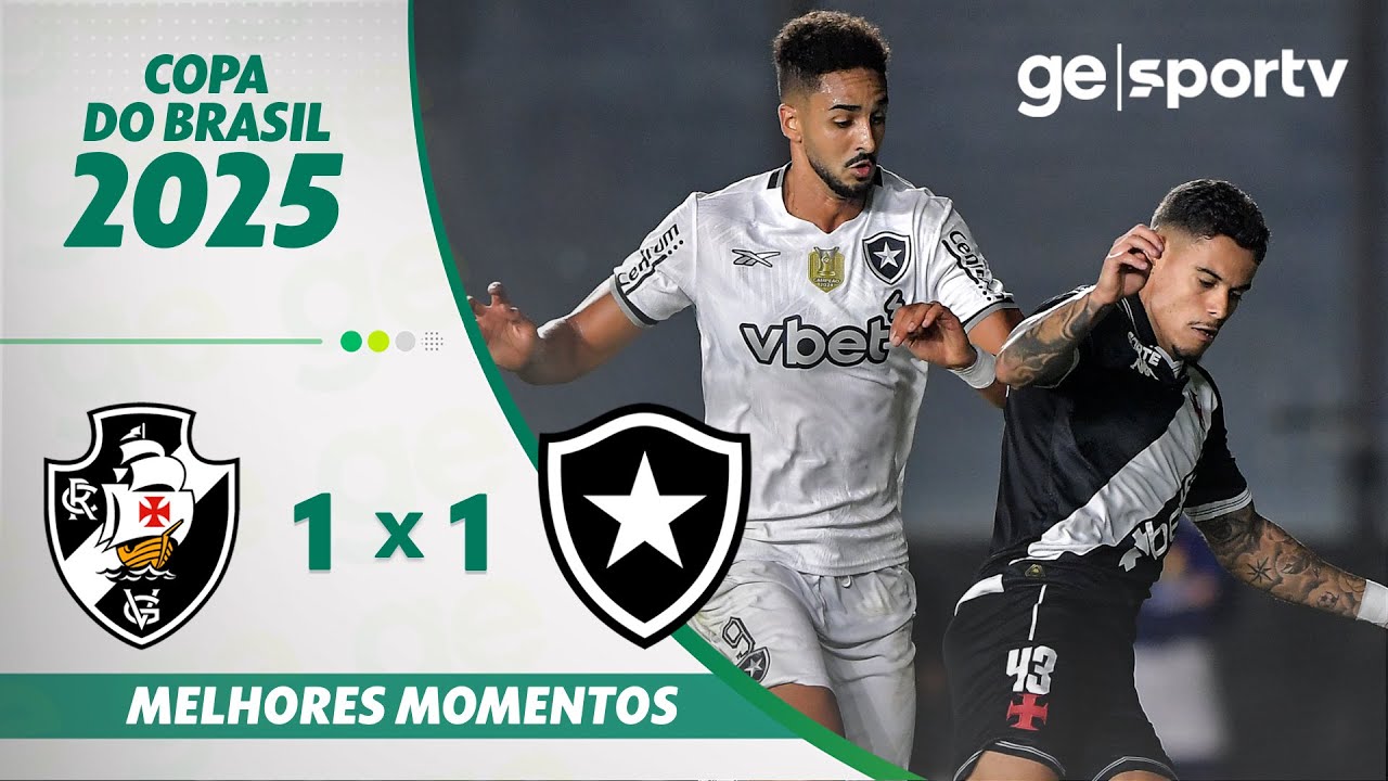 VÍDEO | Gols e melhores momentos do empate entre Vasco e Botafogo pela Copa do Brasil VÍDEO | Gols e melhores momentos do empate entre Vasco e Botafogo pela Copa do Brasil