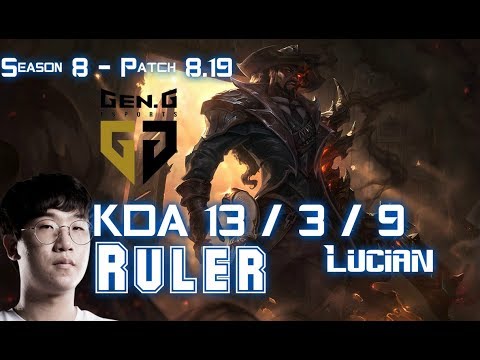 GEN Ruler LUCIAN vs EZREAL ADC - Patch 8.19 KR Ranked