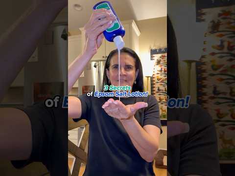3 secrets of Epsom salt lotion #magnesium #epsomsalt