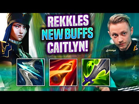 REKKLES TRIES CAITLYN WITH NEW BUFFS IN SOLOQ! - KC Rekkles Plays Caitlyn ADC vs Jinx! |