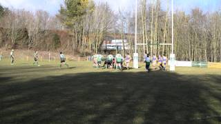 preview picture of video 'Unders try for Dorchester AXV against East Dorset Rugby club (prop in the wing!) 21/2/15'