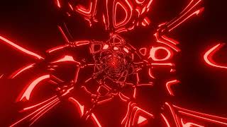 VJ LOOP NEON Glowing Red Tunnel Abstract Backgroun
