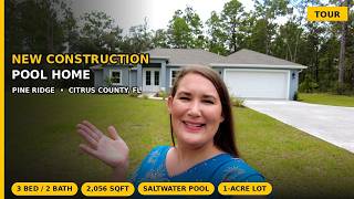 This Pine Ridge Home Sold Fast | New Construction Saltwater Pool| Citrus County FL MLS#856455